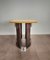 Vintage Wooden Dining Table and Green Marble by Guatemala, Italy, 1970s 9