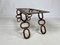 Mid-Century Brutalist Iron Chain Link Coffee Table 4