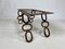 Mid-Century Brutalist Iron Chain Link Coffee Table, Image 4