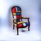 Mondrian Style Voltaire Armchair, 1960s 1