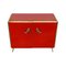 Sideboard with Two Doors in Red Murano Glass, 1980s 4