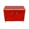 Sideboard with Two Doors in Red Murano Glass, 1980s, Image 4
