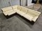 Italian Modular Corner Sofa in Leather and Suede, 1970s, Set of 4, Image 1