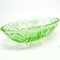 Cuenco Art Déco verde de Hortensja Glassworks, Polonia, años 30, Imagen 2