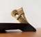 Mid-Century German Brass Ashtray with Cigar Cutter, 1950s 12