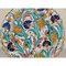 Traditional Turkish Iznik Pottery Platter with Tulip Design 3