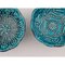 Vintage Turkish Turquoise Bowls, Set of 2 2
