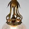 Vintage Belgian Art Nouveau Ceiling Lamp, 1940s, Image 2