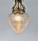 Belgische Vintage Jugendstil Deckenlampe, 1940er 3