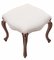 Antique Upholstered Rosewood Stool, 1800s 1