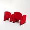 Rote Vintage Stühle im Stil von Pierre Paulin, 1970er, 2er Set 7