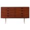 Sideboard in Teak and Steel attributed to Børge Mogensen, 1950s, Image 1