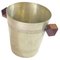 Ice Bucket in Sylver Metal with Wood Handles, France, 1930s 3