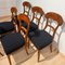 Biedermeier Shovel Chairs aus Nussholz, Roots Furnier, Süddeutschland, 1845, 6er Set 8