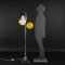 Vintage Italian Floor Lamp in Metal and Glass, 1960s 2