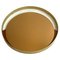 Espejo minimalista redondo de bronce atribuido a Rimadesio, Italia, años 70, Imagen 3