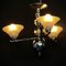 Art Deco Deckenlampe mit Glaskugeln, 1920er 6