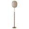 Mid-Century Modern Brass Teak Floor Lamp from Falkenbergs Lighting, Sweden, 1960s 1