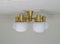 Mid-Century Modern Brass Ceiling Fixture from Asea, Sweden, 1950s, Image 2