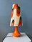 Orange Space Age Tischlampe, 1970er 1