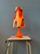 Space Age Orange Table Lamp, 1970s 5