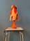 Space Age Orange Table Lamp, 1970s, Image 5