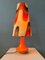 Lampe de Bureau Space Age Orange, 1970s 4