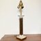Hollywood Regency Brass and Lucide Table Lamp, Image 1