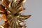 Venetian Gilded Flowers Ceiling Lamp, 1980s 12