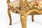 Französische Rengency Armlehnstühle aus vergoldetem Holz, 2er Set 5