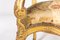 Französische Rengency Armlehnstühle aus vergoldetem Holz, 2er Set 6