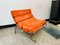 Sillón de terciopelo naranja y estructura cromada Arctic 5 de Armen Gharabegian, años 2000, Imagen 9