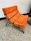Lounge Chair in Orange Velor and Chrome-Plated Frame Arctic 5 by Armen Gharabegian, 2000s 2