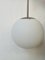 Lampada a sfera in acciaio inossidabile e vetro satinato di Peill & Putzler, anni '80, Immagine 3
