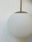 Lámpara Ball de acero inoxidable y vidrio esmerilado de Peill & Putzler, años 80, Imagen 2