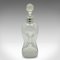 Antique English Edwardian Port Decanter in Glass and Silver, 1907, Image 3