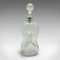 Antique English Edwardian Port Decanter in Glass and Silver, 1907, Image 1