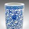 Vintage English Decorative Umbrella Stand, English, Blue & White, Ceramic, Hall, Planter, 1970 8