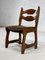 Stühle aus Holz & Stoff von Guillerme Et Chambron, 1950er, 6er Set 4