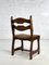 Stühle aus Holz & Stoff von Guillerme Et Chambron, 1950er, 6er Set 5