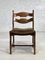 Stühle aus Holz & Stoff von Guillerme Et Chambron, 1950er, 6er Set 8