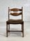 Chairs in Wood and Fabric by Guillerme Et Chambron, 1950s, Set of 6, Image 3