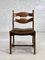 Stühle aus Holz & Stoff von Guillerme Et Chambron, 1950er, 6er Set 3
