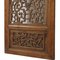 Carved Window Panels with Flower Vases, Set of 2 2