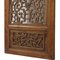 Carved Window Panels with Flower Vases, Set of 2, Image 2