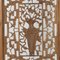 Carved Window Panels with Flower Vases, Set of 2 6