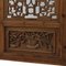 Carved Window Panels with Flower Vases, Set of 2 3