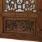 Carved Window Panels with Flower Vases, Set of 2, Image 3
