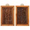 Small Decorative Wooden Panels, 1920s, Set of 2 1