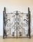Vintage Gate in Wrought Iron, 1970s, Set of 2 4